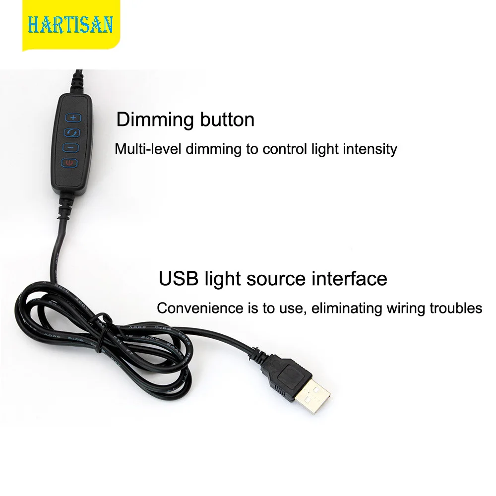 Настольная лампа для спальни перезаряжаемая с USB зарядкой гибкий ночсветильник