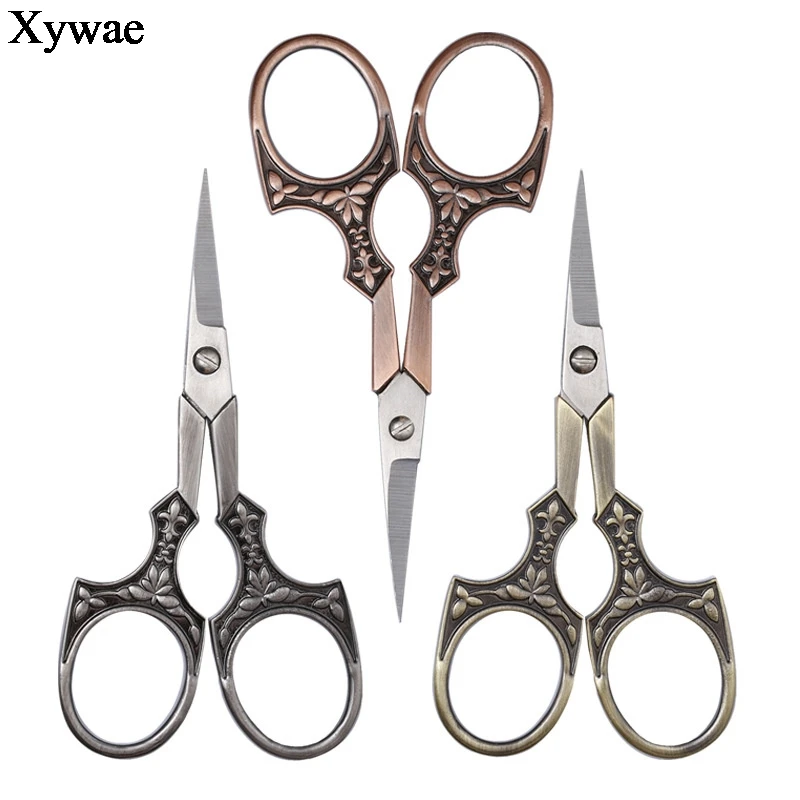 Zakka Винтаж в европейском стиле с цветочным принтом ножницы для рукоделия вышивка