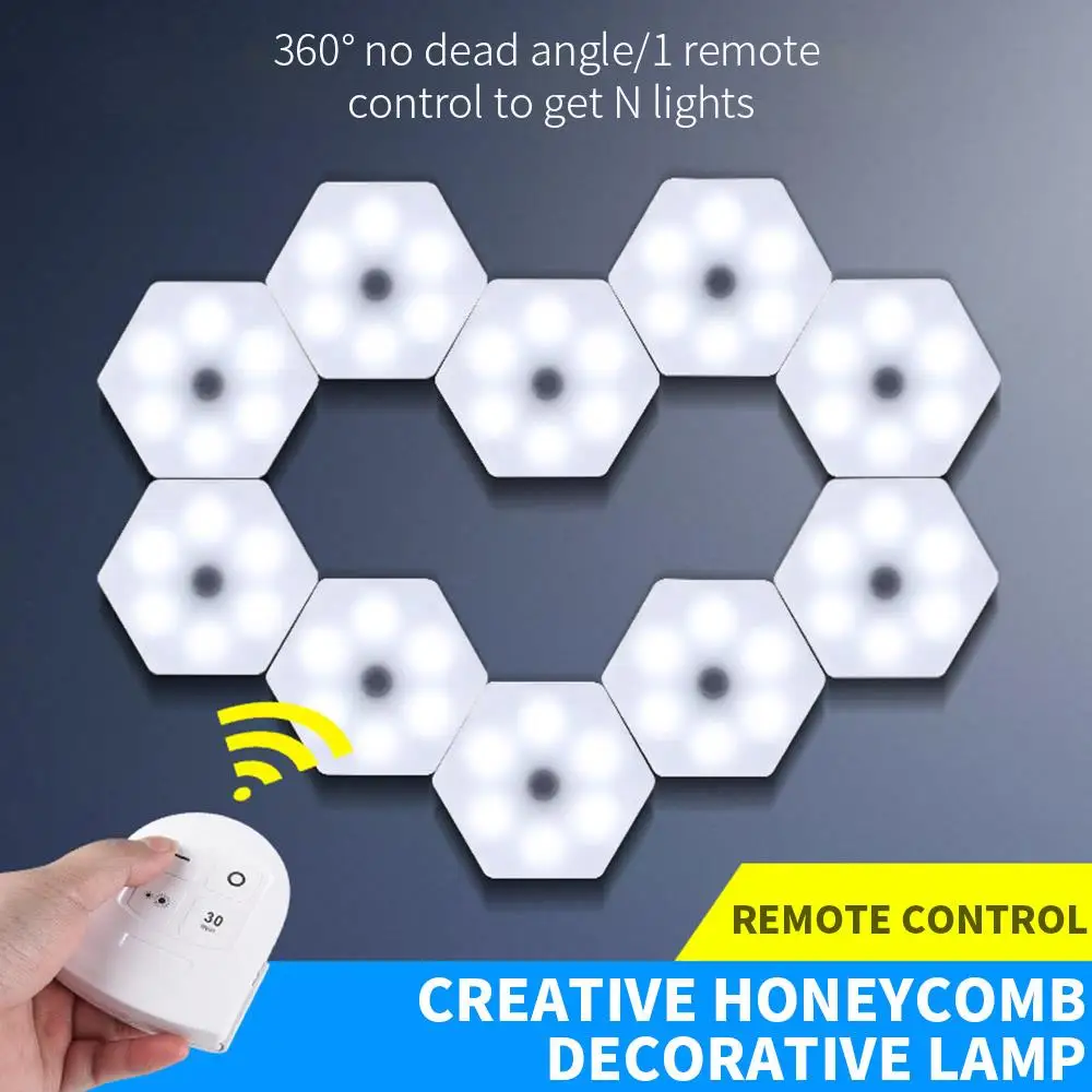 

Night Light Cabinet Light LED Night Lights Wall Lamp White Creative Portable Energy Saving Closet Wardrobe Remote Control