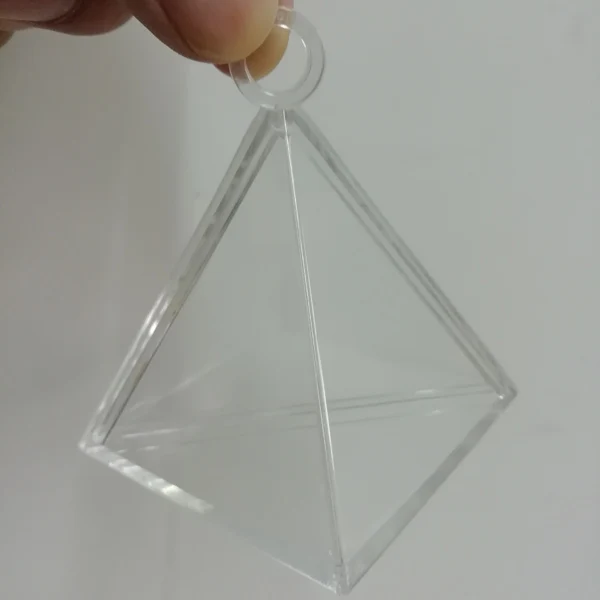 clear pyramid shape Свадебные гелиевые подвески для воздушных шаров, держатель шаров из гравитационного блока, 8 г/17 г/30 г/70 г, вечерние украшения на день рождения - Цвет: clear pyramid shape