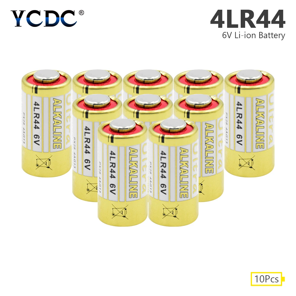 YCDC 10 шт. 4LR44 6V 150 мА/ч сухой щелочной Батарея для дрессировки собак воротники A544 4034PX