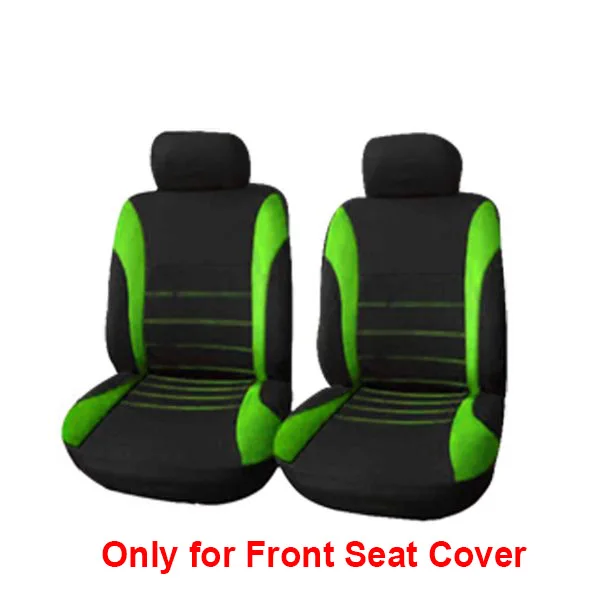 4pcs Green 4 шт./9 шт. универсальные автомобильные чехлы для сидений, аксессуары, чехлы для сидений для Лада Фольксваген, красные, синие, серые, желтые, зеленые, защита для автомобильных сидений - Название цвета: 4pcs Green