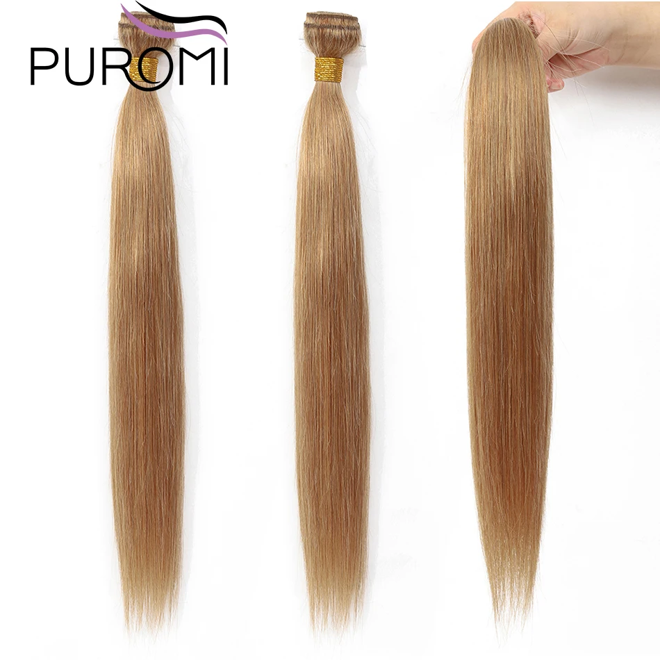 3 4 Bundles 27 Honey Blonde 10 to 26 Inches Straight Peruvian Hair Weaves 100% Remy Human Extension | Шиньоны и парики