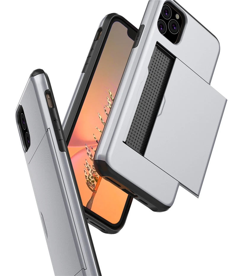 Чехол для мобильного телефона iSecret Spigen Slim Armor с высокой степенью защиты от ударов из TPU и ПК с карманом для карт для iPhone 11 Pro Max X XS XR 8 7 6 6S Plus.