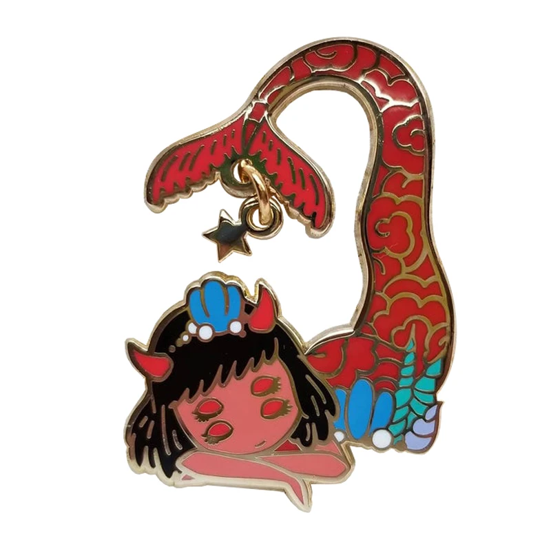 Брошь в форме русалки для девочек|Броши| |