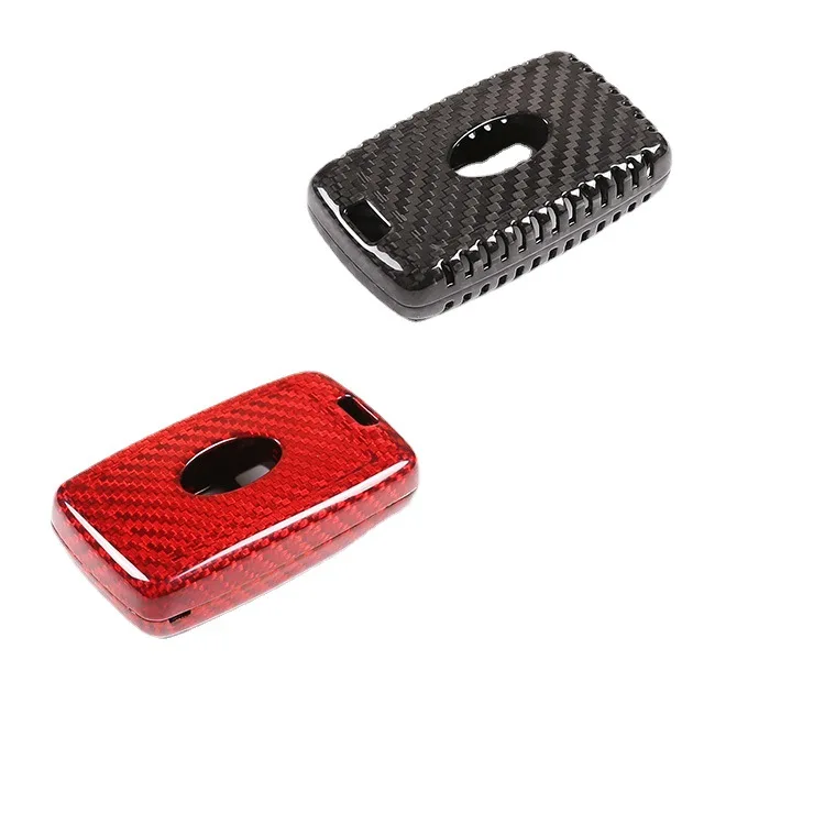 

Новинка чехол для ключей для Land Rover из настоящего углеродного волокна автозапчасти аксессуары чехол для ключей для автомобильного интерьер...