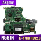Для Asus N56JN G56J G56JR I7-4700 REV2.0 материнская плата портативного компьютера с Видеокарта системная плата основная плата материнская плата