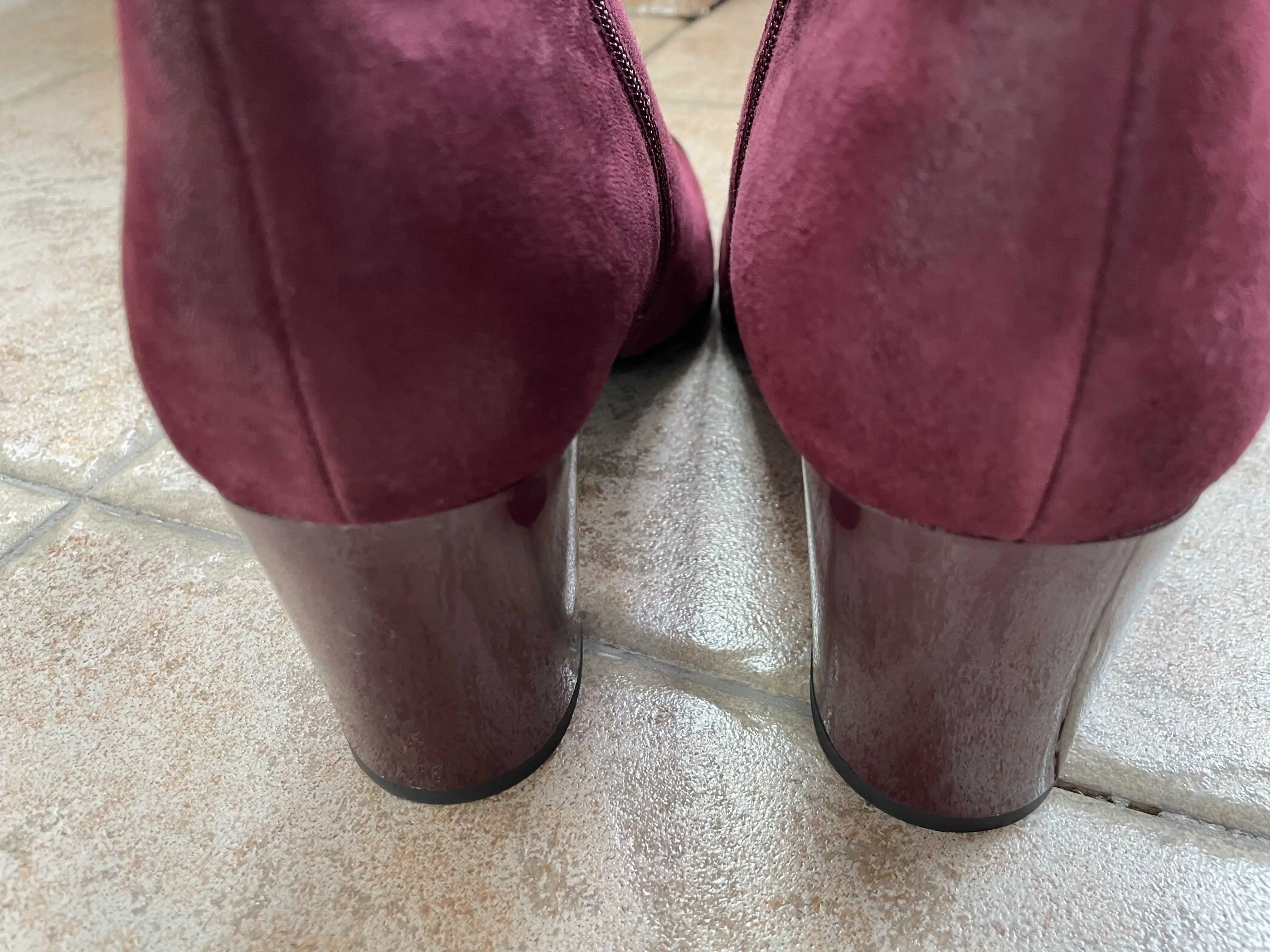 Женские ботинки из натуральной кожи на высоком каблуке размеры 39 | Обувь