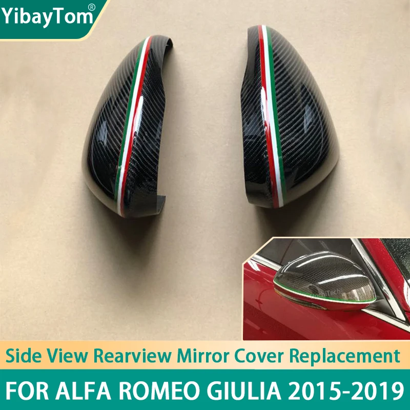 

Наклейка из натурального углеродного волокна на боковой стороне для Alfa Romeo Giulia 2015 - 2018