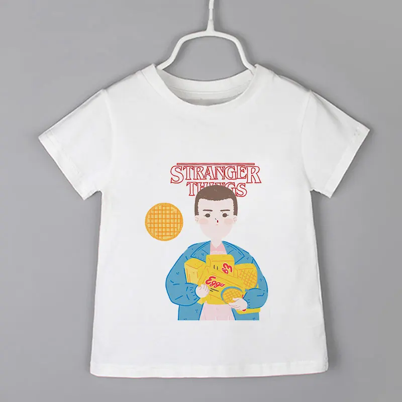 

Футболка для девочек с забавным мультяшным принтом странные вещи и пираты, футболки для мальчиков, Летняя Повседневная рубашка с коротким р...