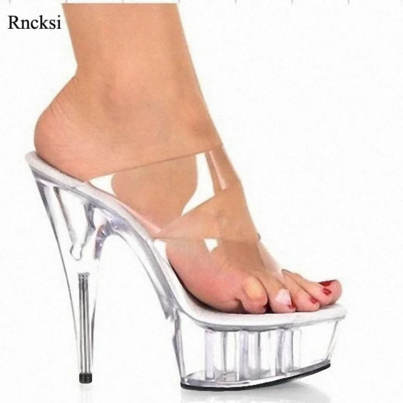 

Rncksi/обувь на высоком каблуке 15 см, украшенная кристаллами; Романтические милые вечерние туфли принцессы для подиума; Тапочки для выступлений