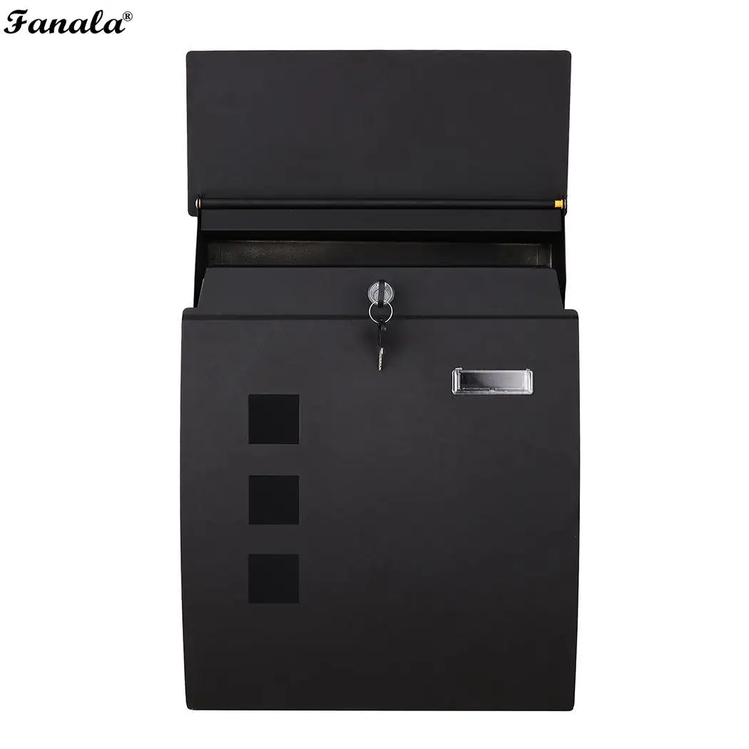 Ретро американский пасторальный настенный почтовый ящик вертикальный замок