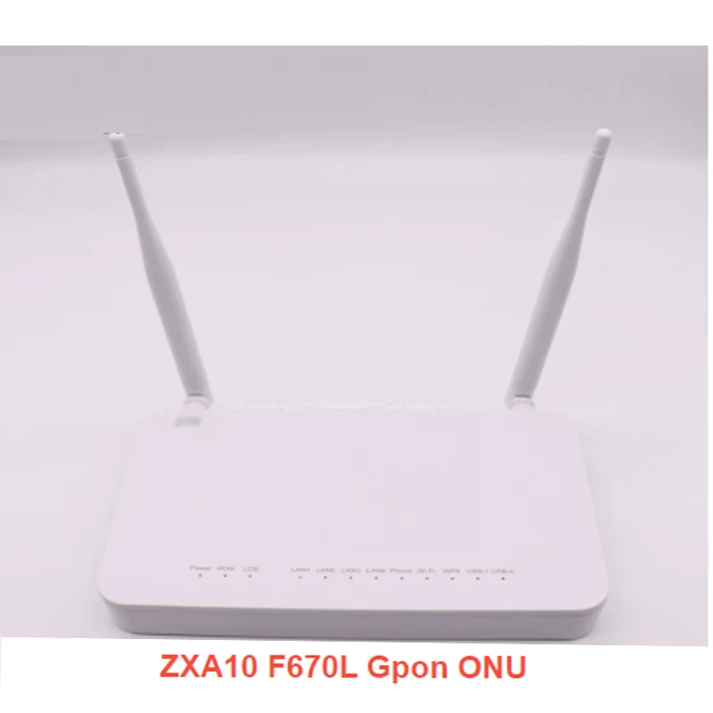 

New Original 4PCS ZXA10 F670L Gpon ONU 4GE+1VOIP+USB+WIFI 2.4&5G English Firmware FTTH Fiber Optical Terminal ONT no power