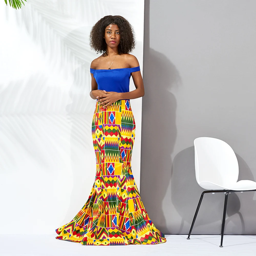 African Dresses for Women Long wax print material Men's Top 3piece Sets Couple Clothing African traditional Lover Couple Clothes