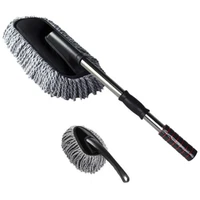 car duster multipurpose microfiber wash brush vehicle interior and exterior cleaning kit with extendable handle for car or home