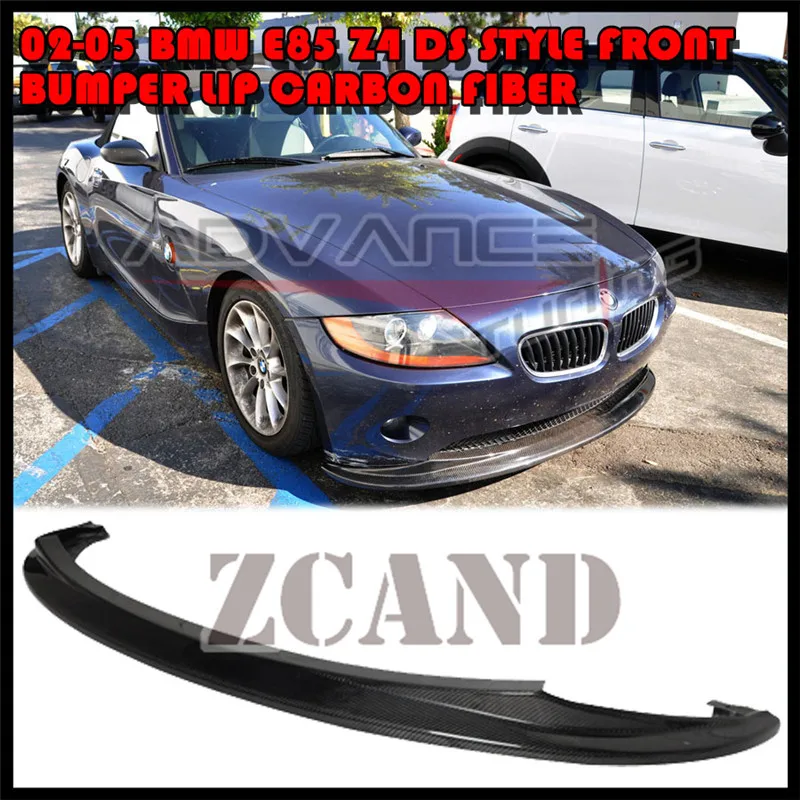 Спойлер переднего бампера из настоящего углеродного волокна для BMW E85 Z4 евро 02