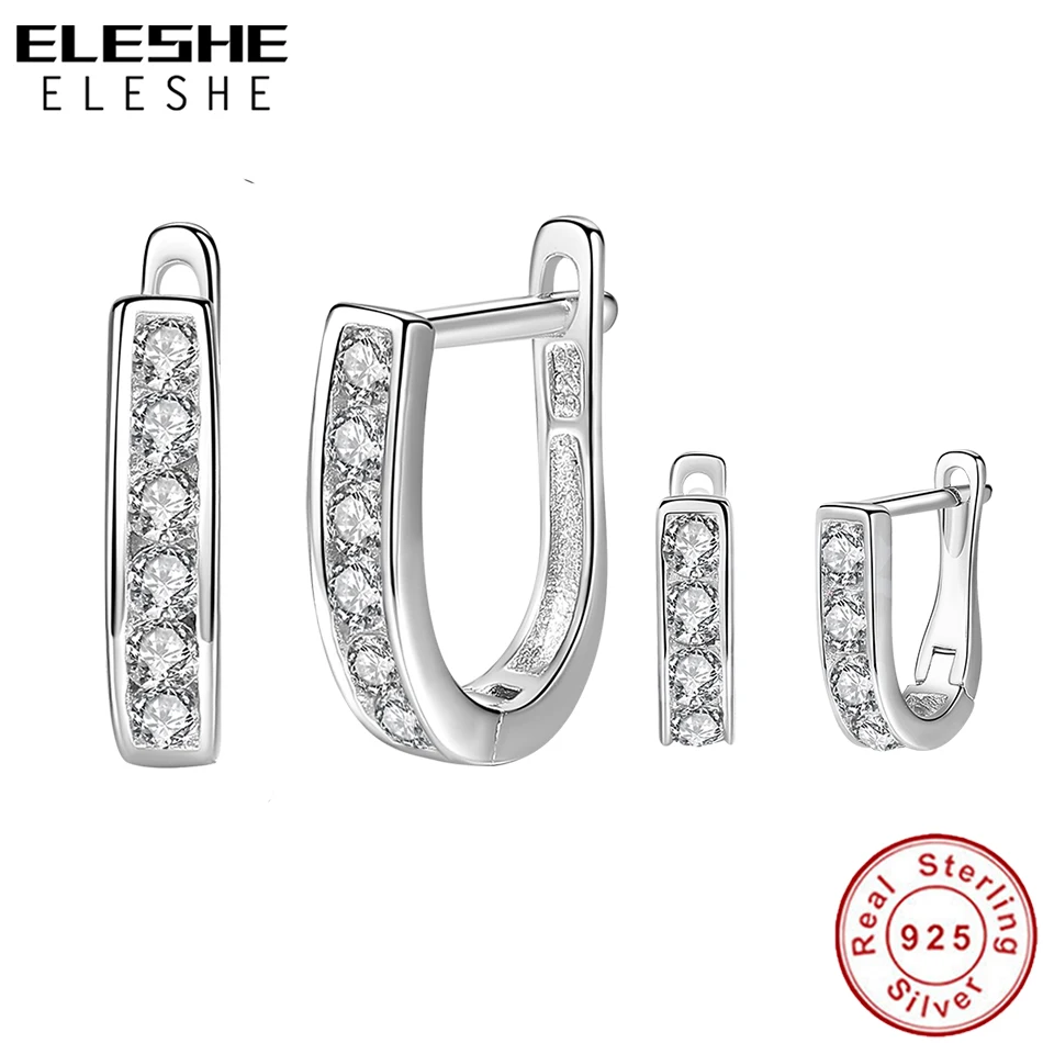 Женские и детские серьги ELESHE пусеты из стерлингового серебра 925 пробы с