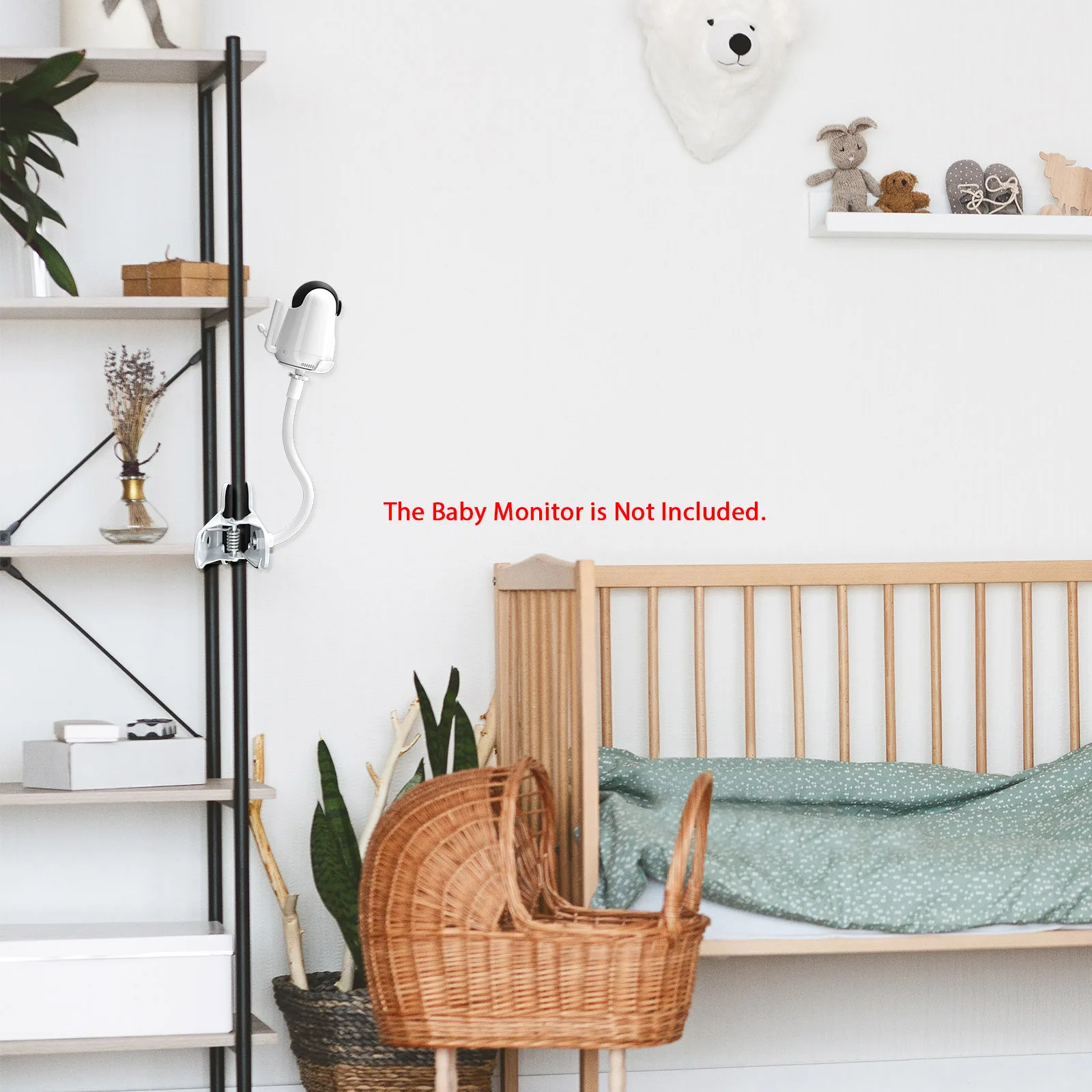 

Baby Monitor Clip Mount Compatible with VAVA Baby Monitor Mount for Toddler Flexible Twist Mounting Baby Monitor Camera Holder