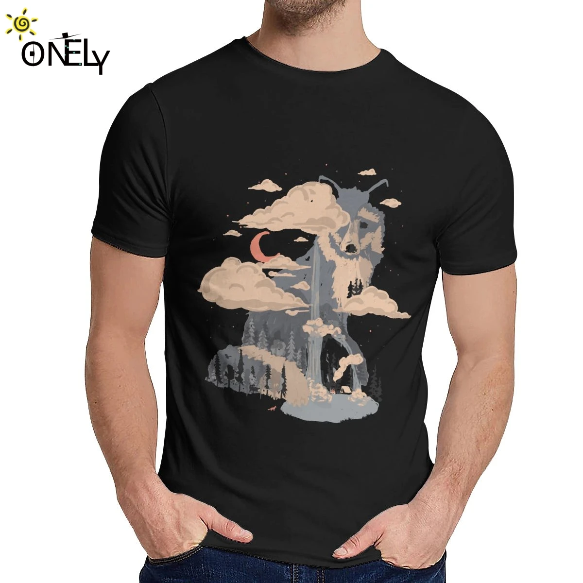 

Hot Sale At The Foot Of Fox Mountain Tee For Man Crazy 100% Pure Cotton T Shirt Crewneck