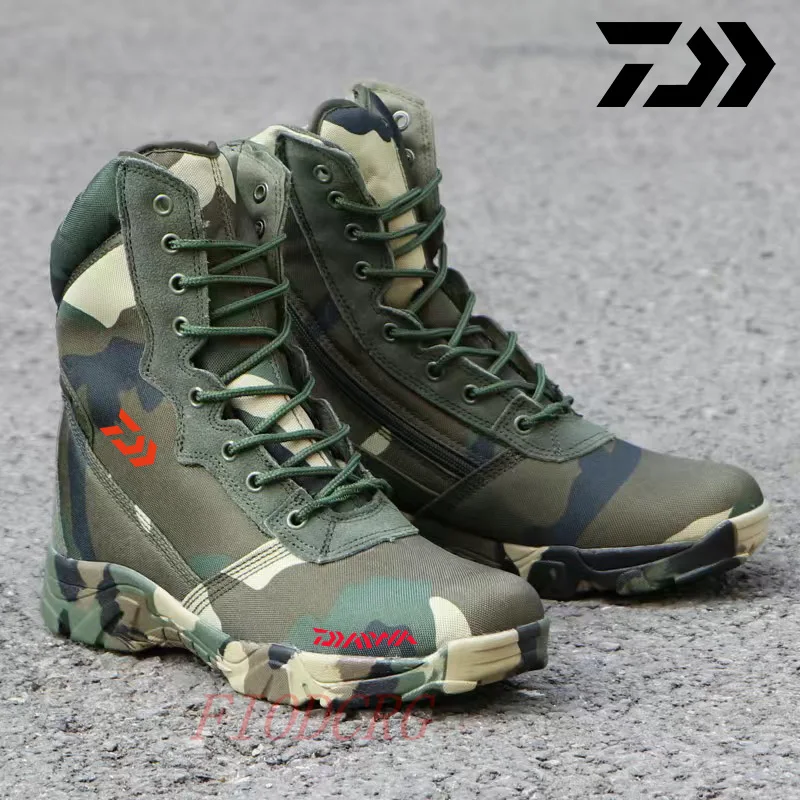 

Daiwa Winter Outdoor Unisex Warm Fishing Boots High Camouflage Waterproof Non-slip Wearable Fishing Trekking Camping Sneakers