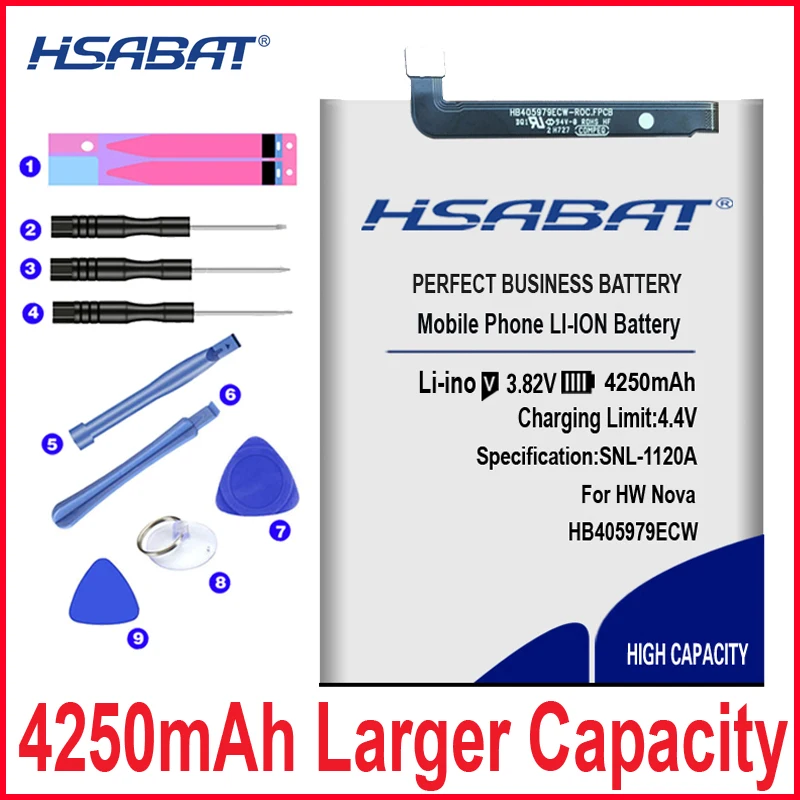 Аккумулятор HSABAT HB405979ECW для Huawei Enjoy 6S NOVA CAZ AL10/TL00 Honor 7A 7S 6A 6c Y6 PRO 2017 Y5 p9 lite