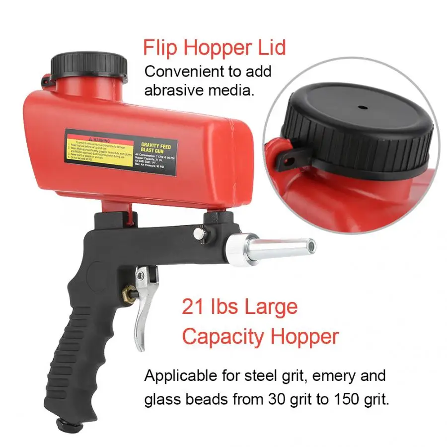 Пневматическая щетка пневматический Пескоструйный пистолет Портативный с для
