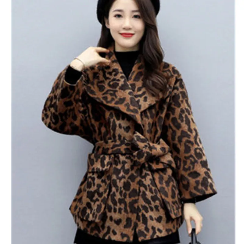 2020 осень и зима новый костюм воротник свободное шерстяное пальто Женская мода