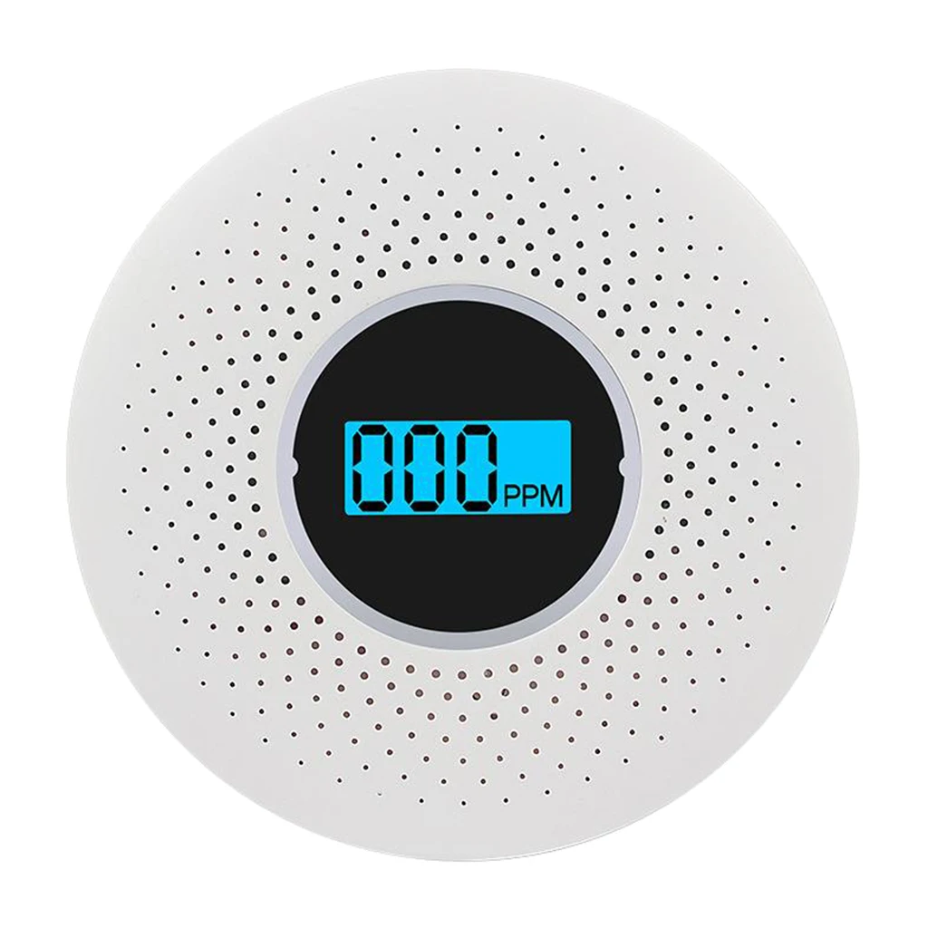 

2 in 1 Combination Smoke and Carbon Monoxide Detector with LCD Display, Battery Operated Smoke CO Alarm Detector