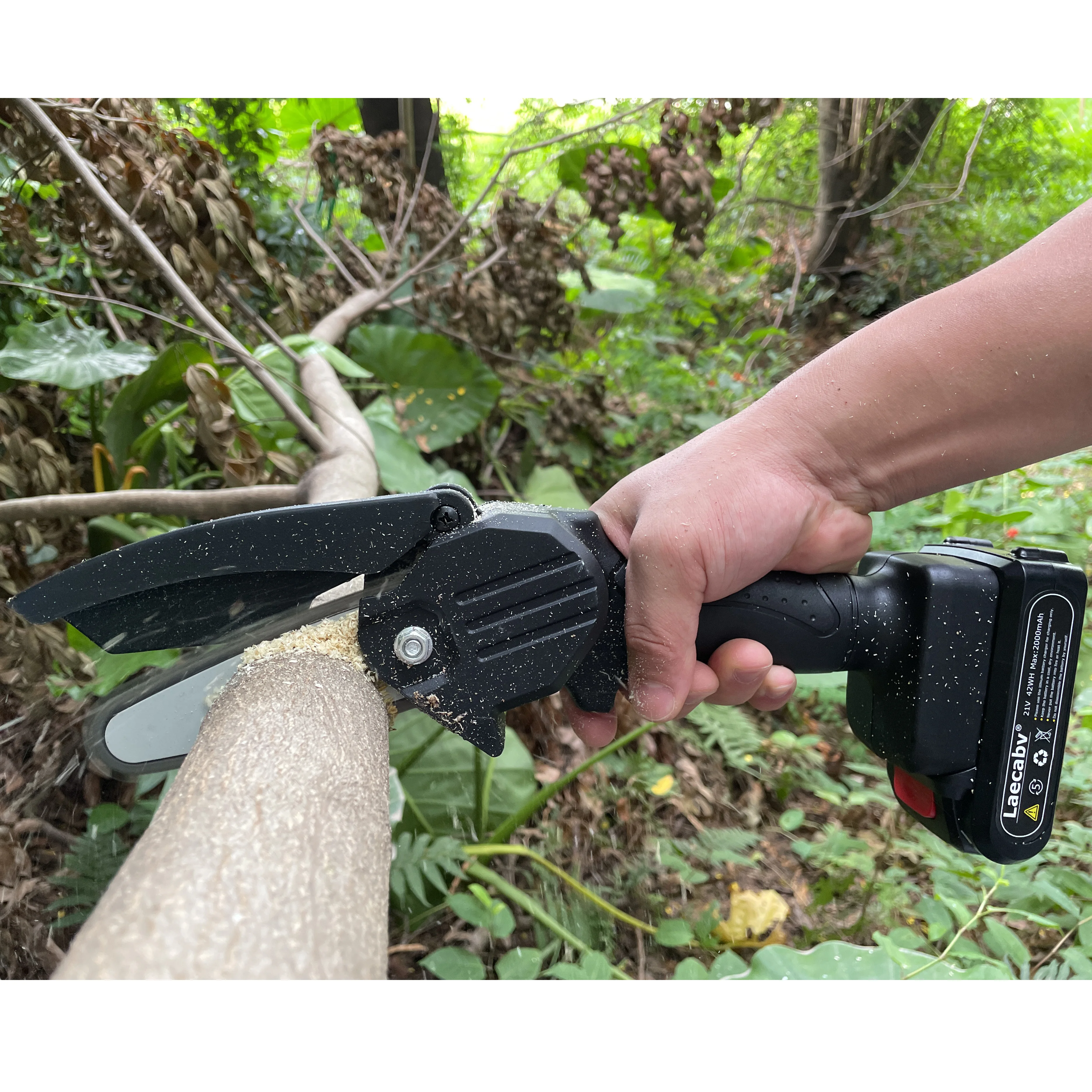 Электрическая цепная пила перезаряжаемая портативная электрическая для одной