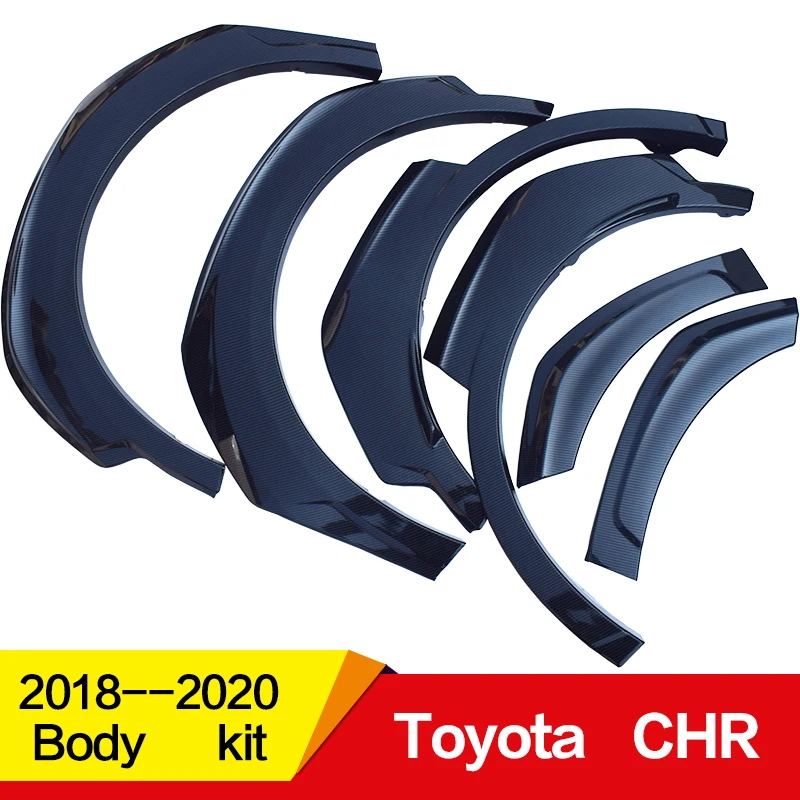 Подходит для Toyota CHR, обвес, крыло,,, лет, Воздухозаборники, вентиляционные крышки, автомобильные аксессуары, 6 шт
