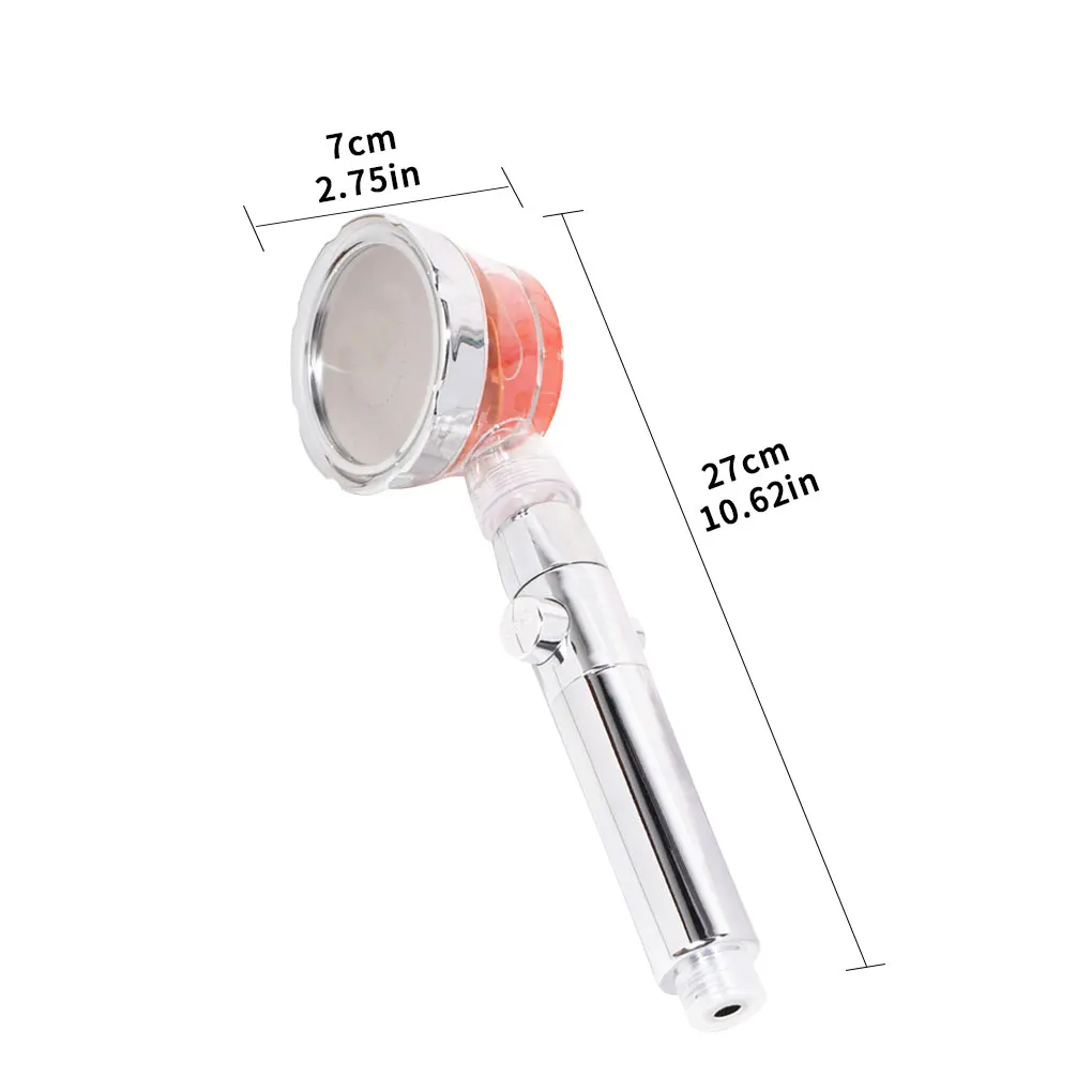 

Bathroom Massage Shower Pressurized Shower Head High Pressure One Key To Stop Water Showerhead Adjustable Rotatable SPA Nozzle