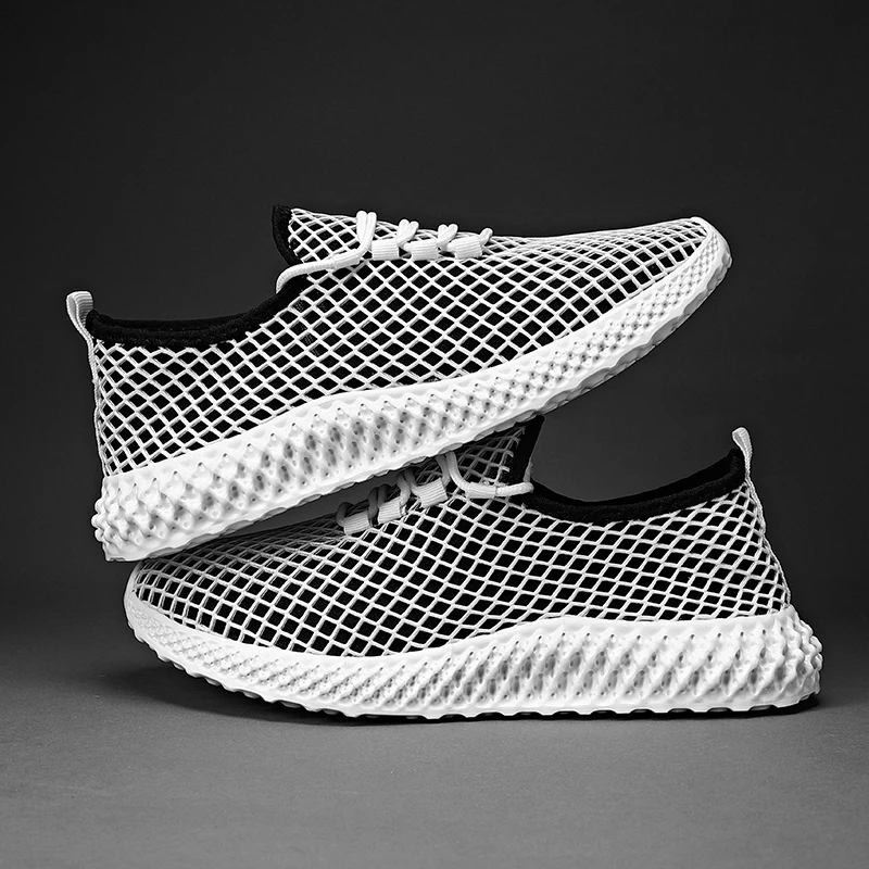 

New Men Running Shoes Breathable Lightweight Mesh Outdoor Sport Shoes Trainers Fashion Design Comfortable Wear-resistant Sneaker