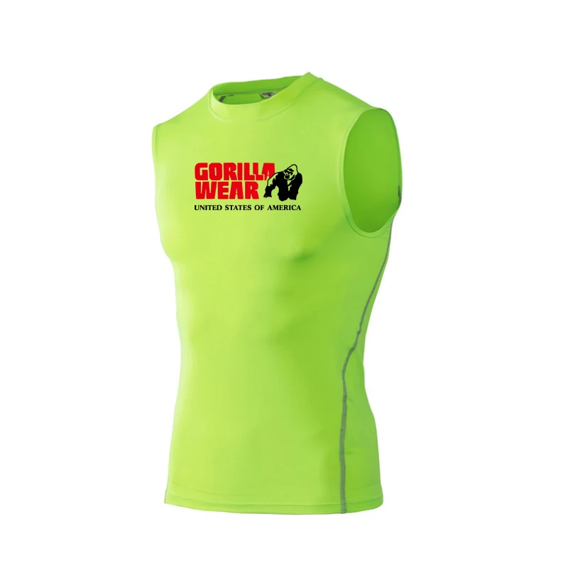 

MenSport Tank Tops Tanktops Sleeveless Shirts Running Grym Workout Fitness Slim Compression