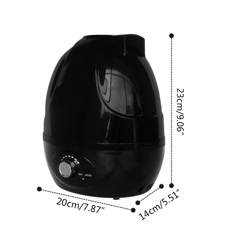 

110V Pet Humidifier Mute Adjustable Air Mist Fogger for Rainforest Landscaping Reptile Terrarium