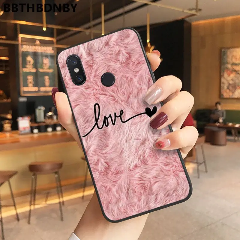 Плюшевый розовый чехол черный мягкий для телефона из ТПУ Xiaomi 8 9 se Redmi 6 6pro 6A 4X7 note 5 7 |