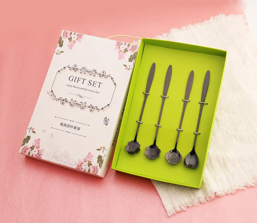 Длина круглой формы из нержавеющей стали молочный кофе ложки Десерт Мороженое