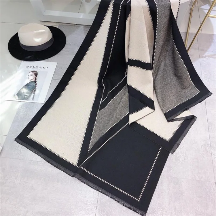 Модное зимнее одеяло женский кашемировый теплый шарф из пашмины женские