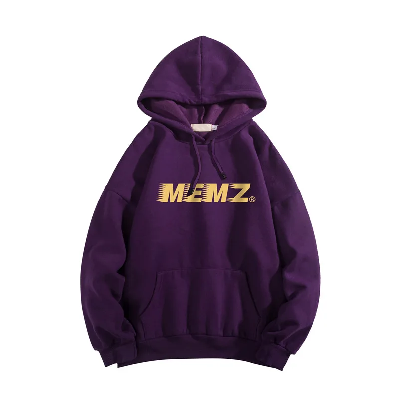 

Autumn and Winter 2020 Fleece-Lined Thickened Hooded Top Korean Style Trendy Coat Ins Couple Wear Loose Pullover Sweater