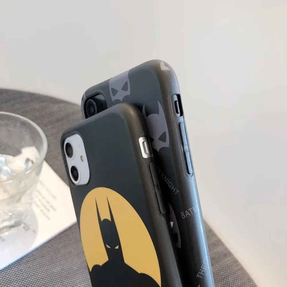 Роскошный чехол для телефона с эффектом потертости Бэтмена iphone 11Pro XS MAX 7 8 X XR 7plus