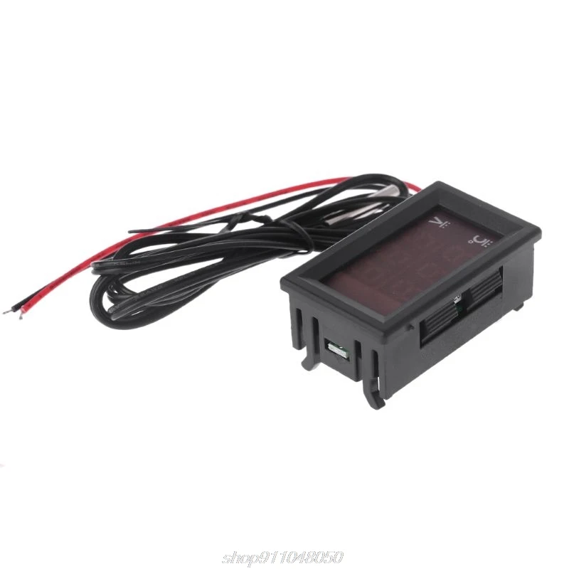 Автомобильный прибор для измерения напряжения и температуры воды 12 В/24 В