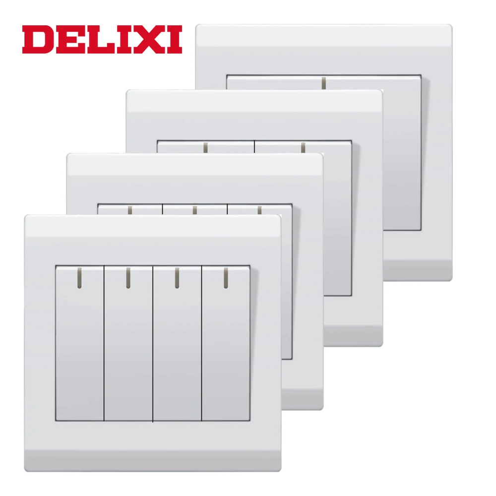 Кнопочный выключатель DELIXI K1.22 10 А Великобритания 1/2/3/4/комплект 1/2 каналов