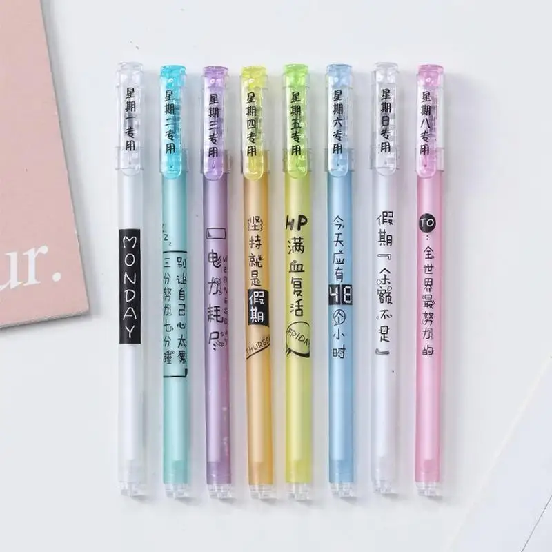 Креативная тематическая неделя гелевая ручка Студенческая Милая канцелярские