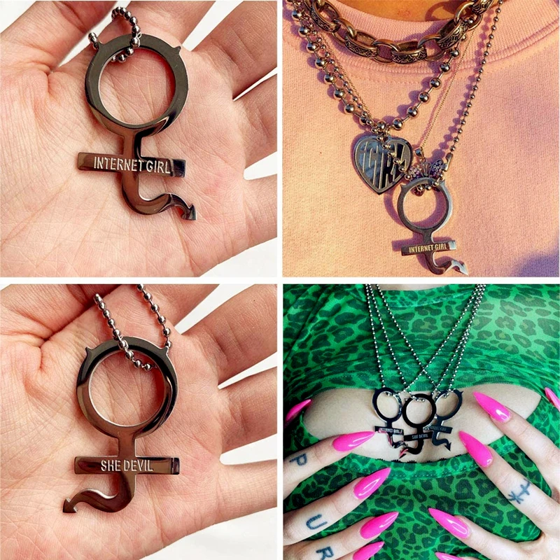 Женское Ожерелье чокер из нержавеющей стали ожерелье с цепочкой в готическом