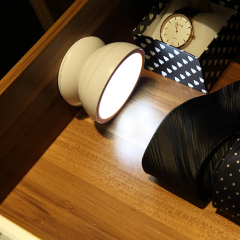CHICLITS USB Перезаряжаемый датчик движения Ночной светильник на 360 градусов