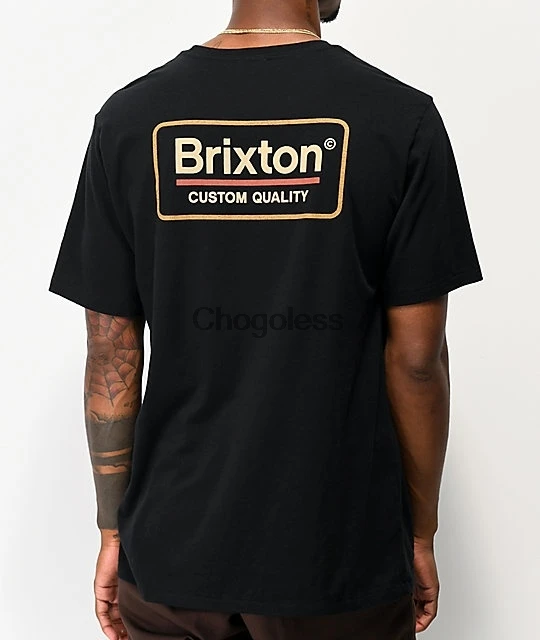 

Brixton Palmer Black & Orange T-Shirt