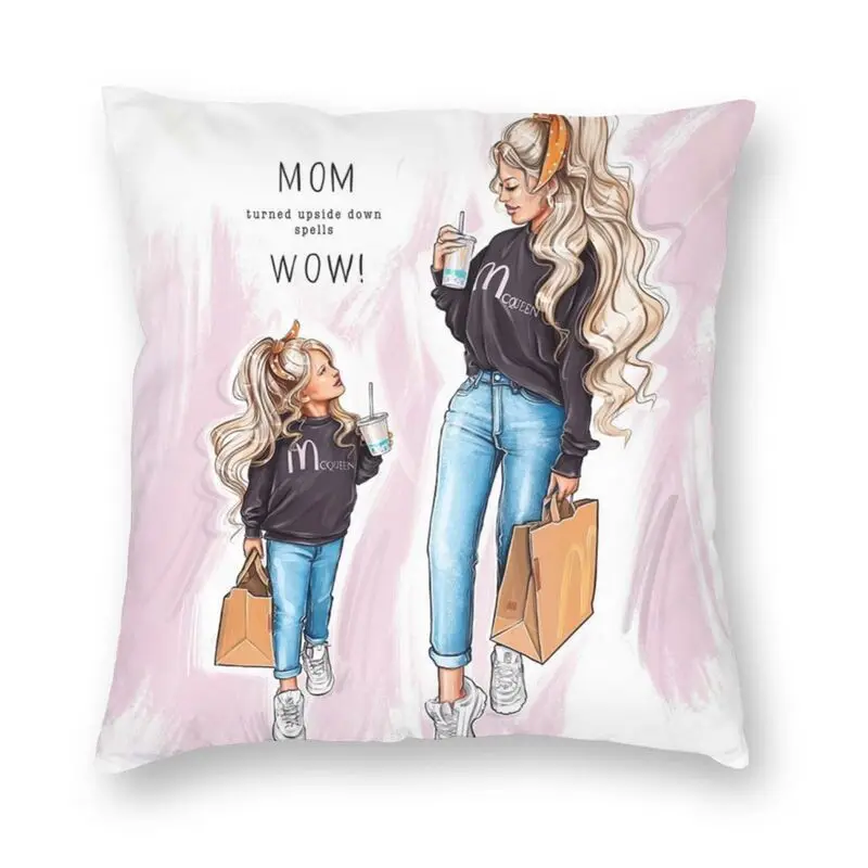 

Наволочка для подушки Super Mother Love, декоративная, квадратная, с рисунком для мамы, Женская подушка, наволочка для гостиной