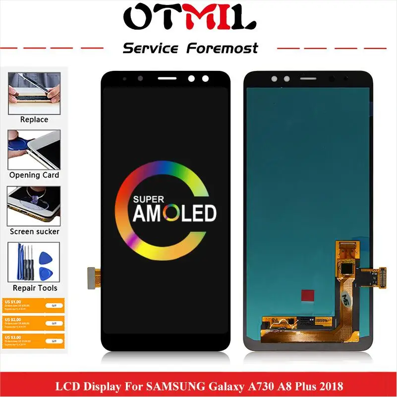 OTMIL 6 &quotактивно матричные осид для SAMSUNG Galaxy A730 графический сенсорный ЖК дисплей A8