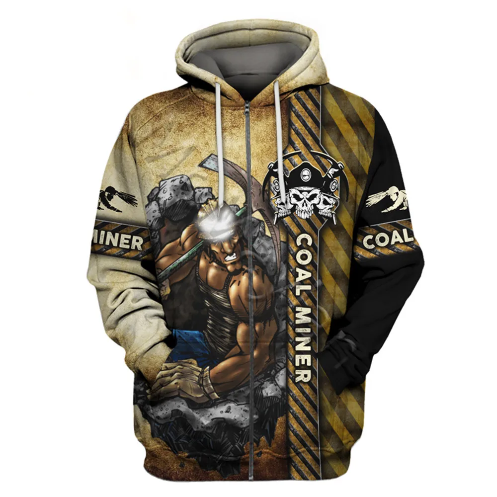 

Coal Miner 3D Printed Jacket Men/women Casual Streetwear Anime Hoodies Boys Hip Hop Boys Hoody Sweatshirts Mens Hipster Clothes
