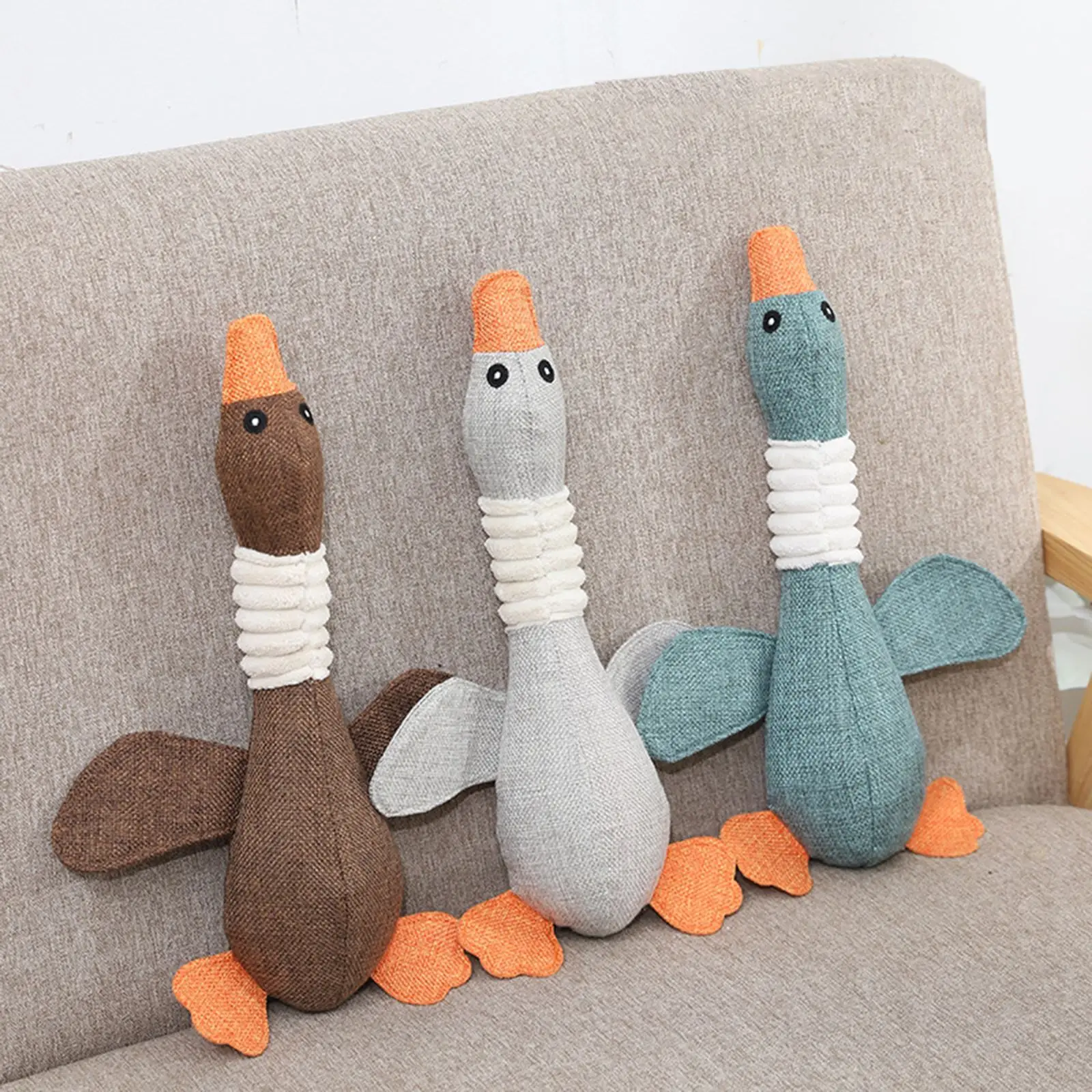 

Pet Soft Chewable Toy Dog Puppy Teeth Cleaning Toy Squeaky Sound Chew Toy For Small Medium Dogs Tear-Resistant Odorless