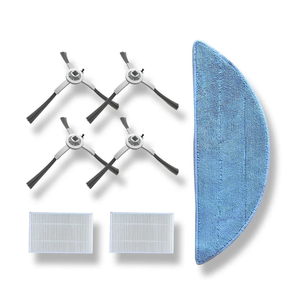

Original Spare Parts for Robot Vacuum Cleaner X5,X6,X8 ,Includes Side Brus 4pcs,HEPA Filters 2pcs, Mop 1pc